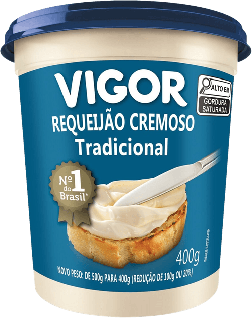 Requeijão Cremoso Tradicional Vigor Pote 400g