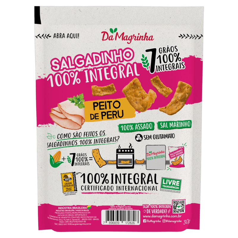 Salgadinho-100--Integral-com-Sal-Marinho-Peito-de-Peru-Da-Magrinha-7-Graos-Pouch-30g