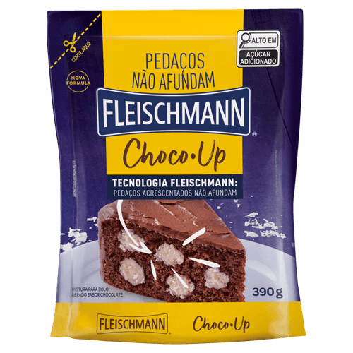 Mistura para Bolo Aerado Choco-Up Fleischmann Sachê 390g