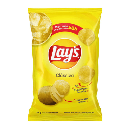 Batata Frita Lisa Clássica Lays 115G