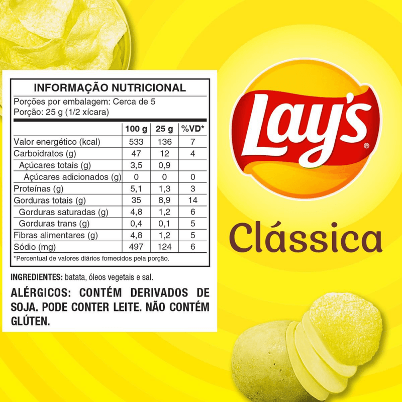 Batata-Frita-Lisa-Classica-Lays-115G