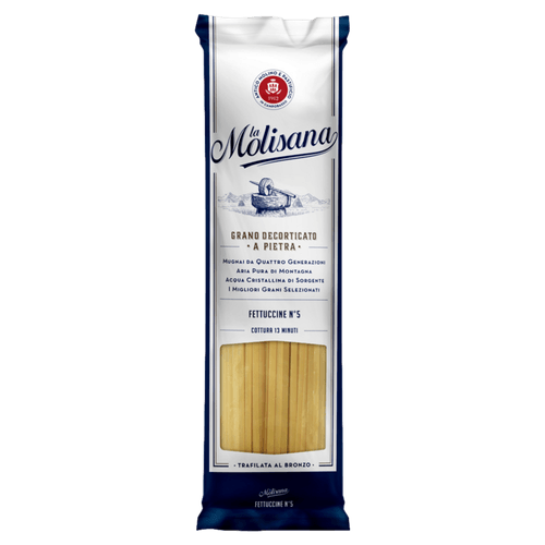 Macarrão de Sêmola de Trigo Durum Trafilata al Bronzo Fettuccine 5 La Molisana Pacote 500g