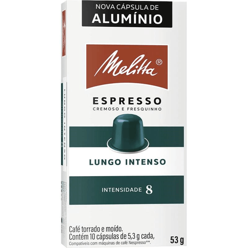 CAPSULA CAFE ESPRESSO MELITTA 53G 10UN LUNGO ESPRESSO