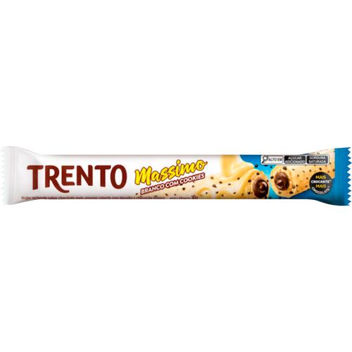 Chocolate Trento  Branco com Cookies Recheio Chocolate Meio Amargo 30g
