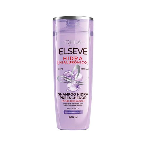 Shampoo Hidra Preenchedor L'oréal Paris Elseve Hidra Hialurônico Frasco 400ml