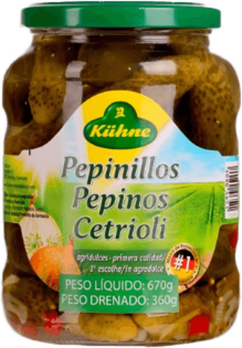 Pepino em Conserva Kuhne Agridoce 670g