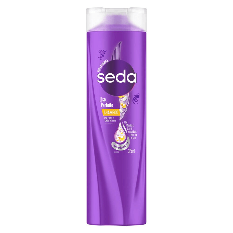 Shampoo-com-Vitamina-C-Oleo-de-Macadamia-e-Proteina-Seda-Liso-Perfeito-Frasco-325ml