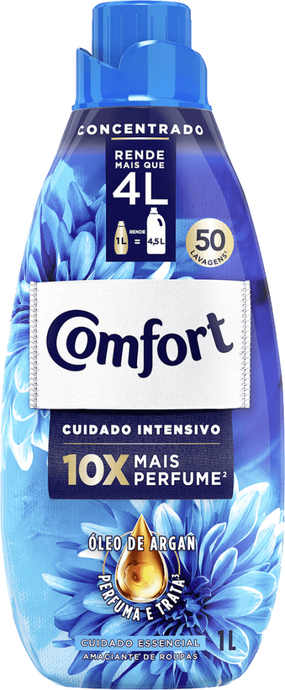 Amaciante Concentrado Comfort Frescor Intenso 1 L