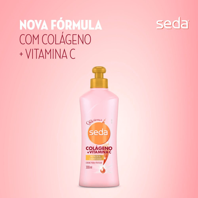 Creme-para-Pentear-Seda-by-Niina-Secrets-Colageno-e-Vitamina-C-Frasco-300ml