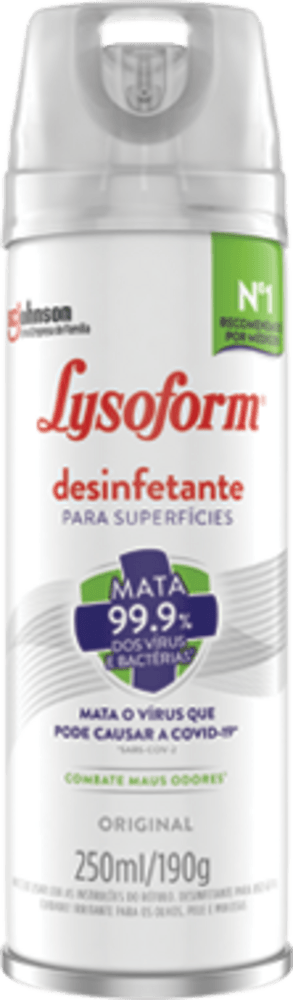 Desinfetante Aerossol Lysoform Original 250ml