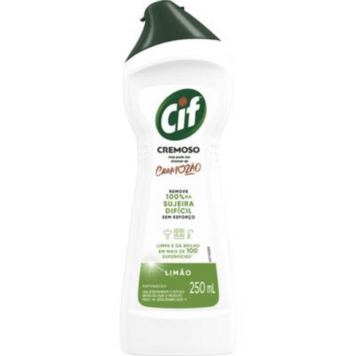 CIF Cremoso Limpeza Milagrosa Limão para casa 250 ml