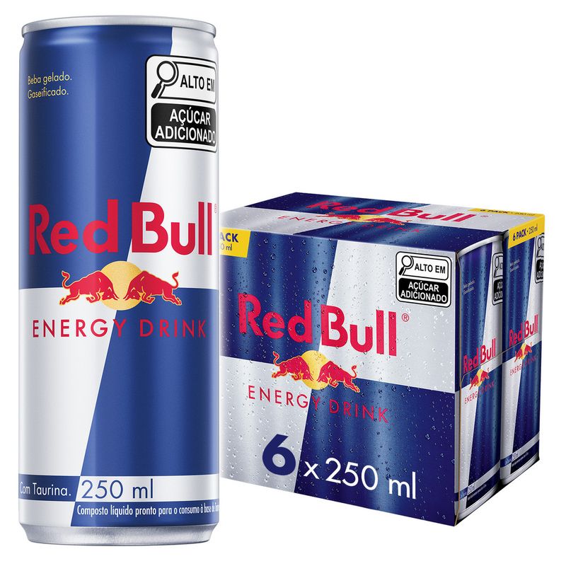 Composto-Energetico-Liquido-Gaseificado-a-Base-de-Taurina-Red-Bull-Caixa-6-Unidades-250ml-Cada