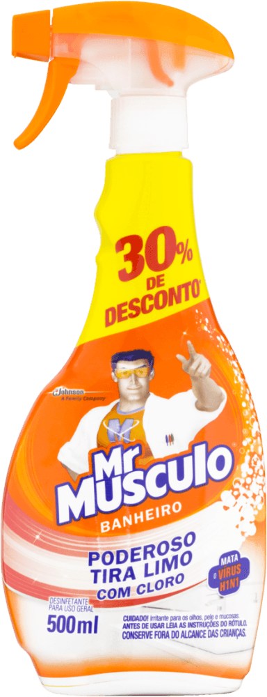 Limpador Mr Músculo Banheiro Tira Limo Aparelho 500ml 30% de Desconto