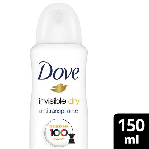 Desodorante Antitranspirante Aerosol Dove Invisible Dry 150ml