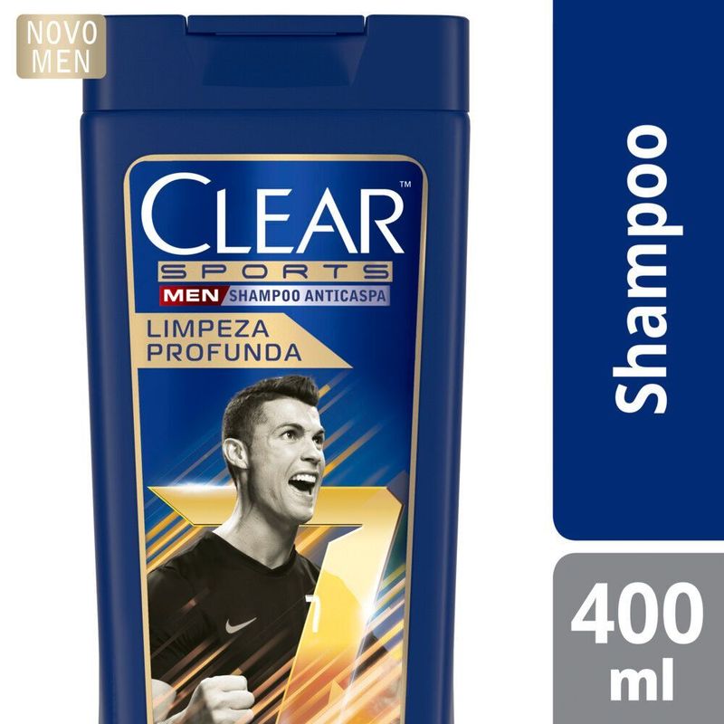 Shampoo-Anticaspa-com-Carvao-Ativado-e-Mentol-Clear-Men-Sports-Limpeza-Profunda-Frasco-400ml