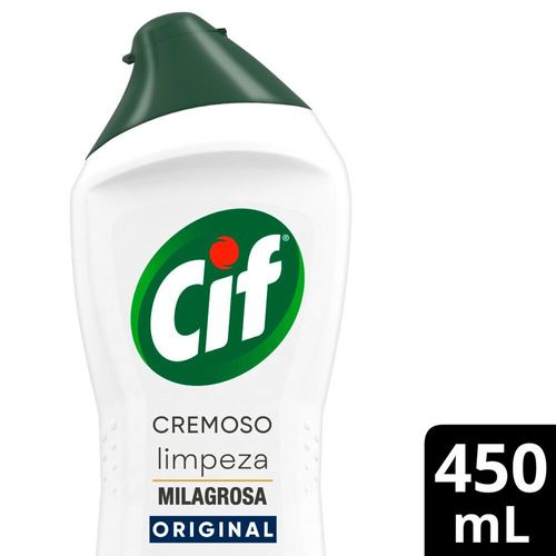 CIF Cremoso Limpeza Milagrosa remove 100% da sujeira 450 ml