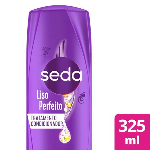 Condicionador com Vitamina C, Óleo de Macadâmia e Proteína Seda Liso Perfeito Frasco 325ml