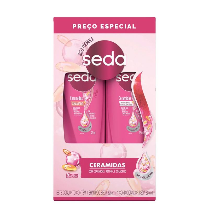 Kit-Shampoo---Condicionador-com-Retinol-e-Colageno-Seda-Ceramidas-325ml-Cada-Preco-Especial