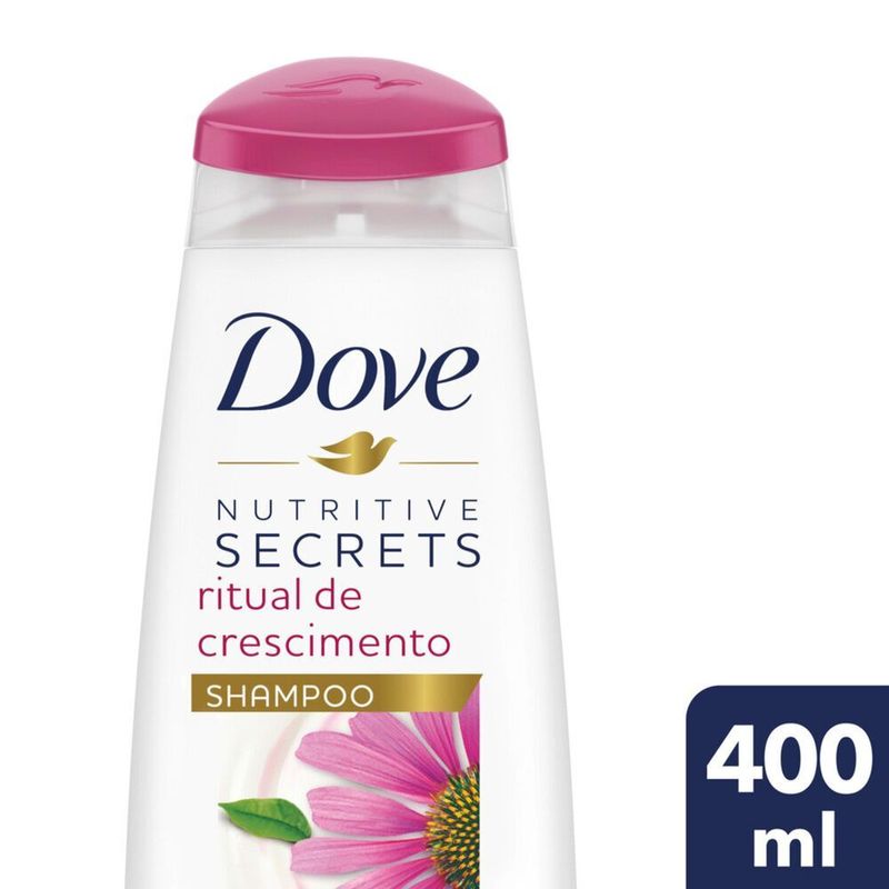 Shampoo-com-Equinacea-e-Oleo-de-Ricino-Dove-Nutritive-Secrets-Ritual-de-Crescimento-Frasco-400ml