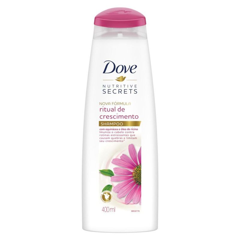 Shampoo-com-Equinacea-e-Oleo-de-Ricino-Dove-Nutritive-Secrets-Ritual-de-Crescimento-Frasco-400ml