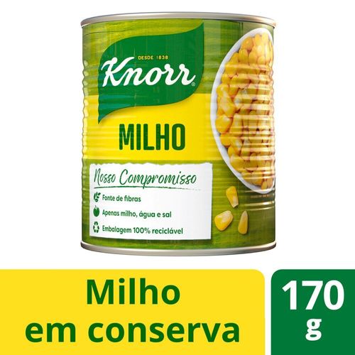 Milho Verde em Conserva Knorr Lata Peso Líquido 290g Peso Drenado 170g