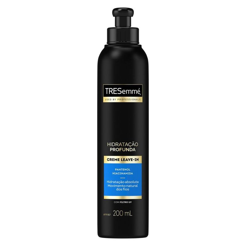 Creme-Leave-In-com-Pantenol-Niacinamida-e-Filtro-UV-Tresemme-Hidratacao-Profunda-Frasco-200ml