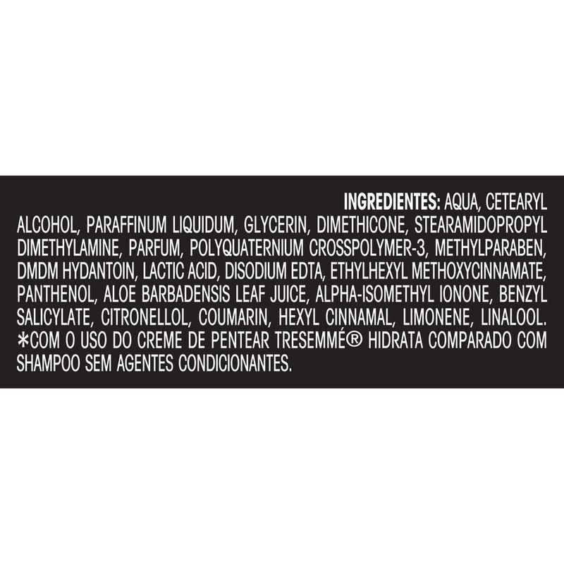 Creme-Leave-In-com-Pantenol-Niacinamida-e-Filtro-UV-Tresemme-Hidratacao-Profunda-Frasco-200ml