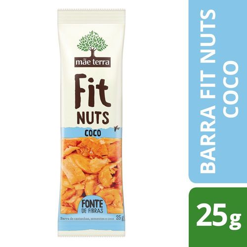 Barra Fit Nuts Mãe Terra Coco Display 25 GR