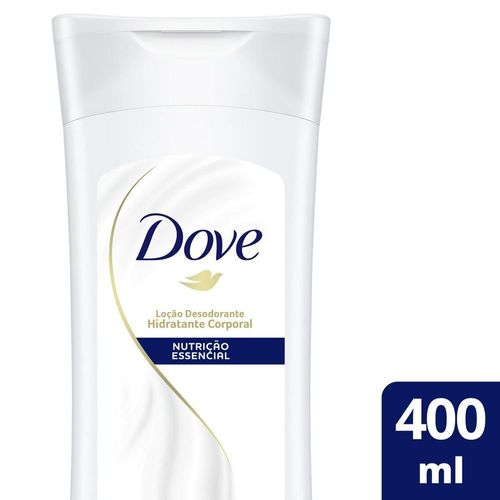 Loção Desodorante Hidratante Corporal Nutrição Essencial Suave 72h Dove Frasco 400ml