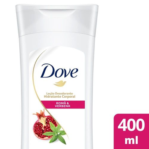 Loção Desodorante Hidratante Corporal Dove Romã e Verbena 400ml