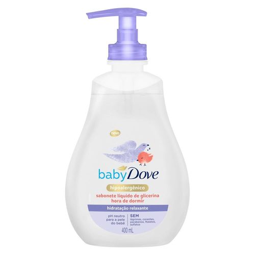 Sabonete Líquido de Glicerina Hidratação Relaxante Dove Baby Hora de Dormir Frasco 400ml