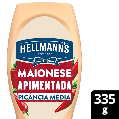 Maionese Apimentada NBA Chicago Bulls Hellmann's Squeeze 335g