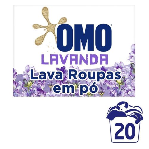 Lava-Roupas em Pó Lavanda Omo Caixa 1,6kg Edição Especial