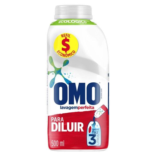 Sabão Liquido Concentrado Omo Lavagem Perfeita Para Diluir 500ml