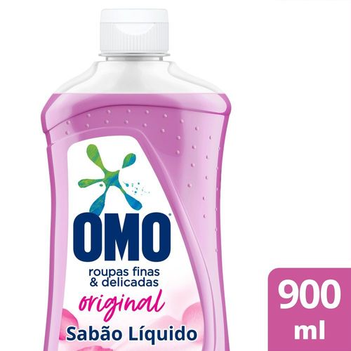 Lava-Roupas Líquido Roupas Finas e Delicadas Original Omo Frasco 900ml