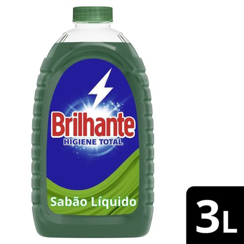 Lava-Roupas Líquido Roupas Brancas e Coloridas Brilhante Higiene Total Frasco 3l