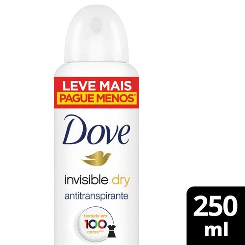 Desodorante Antitranspirante Aerosol Dove Invisible Dry 250 ml