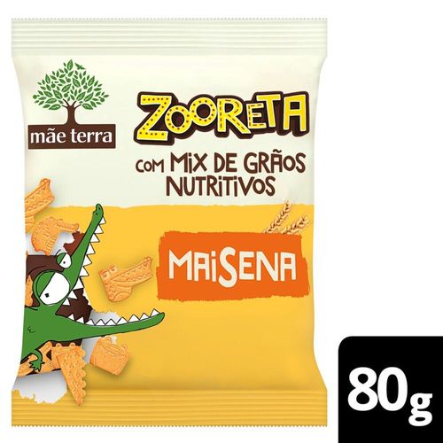 Biscoito Orgânico Infantil  Mãe Terra Zooreta Maisena com Aveia e Quinoa 80 g