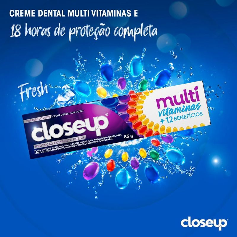 Creme-Dental-Fresh-Closeup-Multivitaminas---12-Beneficios-Caixa-85g