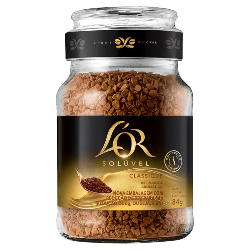 Cafe-Soluvel-Liofilizado-Classique-Refinado---Aromatico-L-or-Vidro-84g