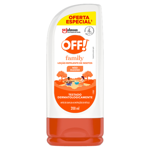 Repelente Loção Off! Family Squeeze 200ml Oferta Especial