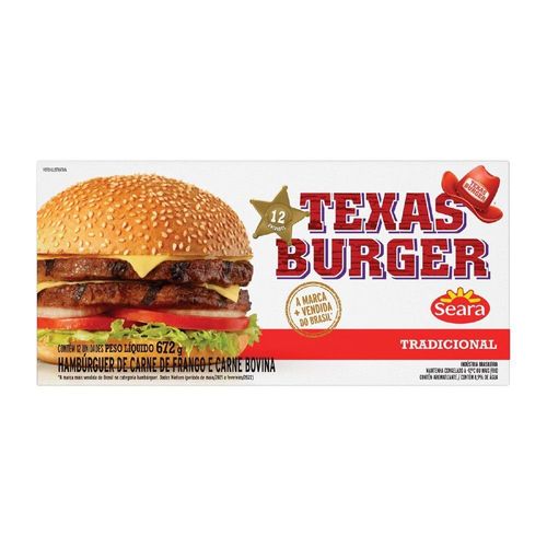 Hambúrguer Texas Burger 672g