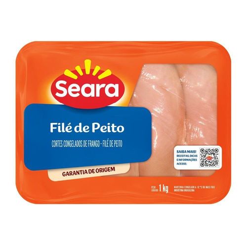 Filé de Peito de Frango Seara Congelado Bandeja 1 kg