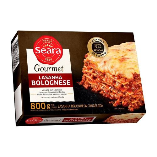 Lasanha bolognese Seara Gourmet 800g