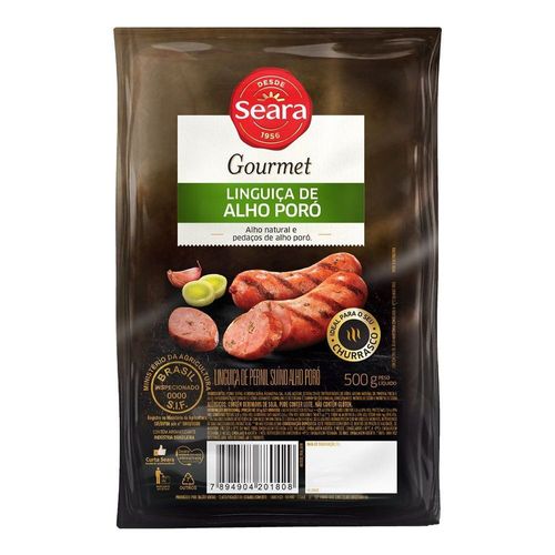 Linguiça com alho poró Seara Gourmet 500g