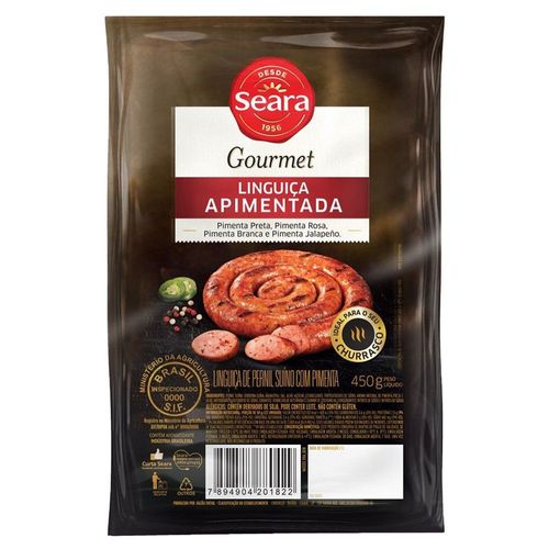 Linguiça apimentada Seara Gourmet 450g