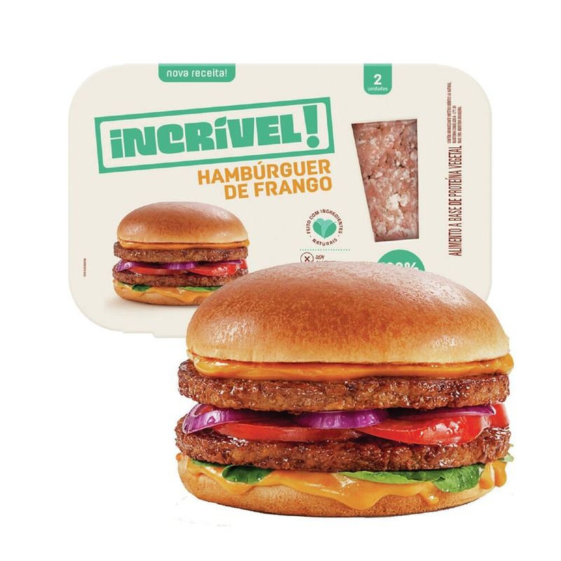 Alimento-a-Base-de-Proteina-Hamburguer-Vegetal-Frango-Incrivel--Bandeja-226g-2-Unidades