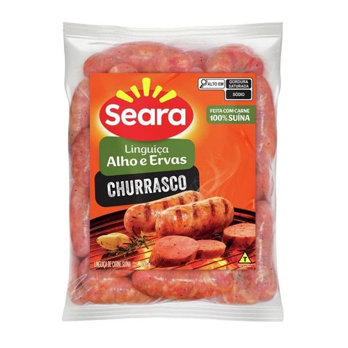 Linguiça Alho e Ervas Churrasco Seara 600g