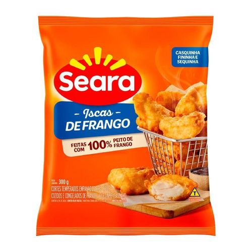 Iscas de frango tradicional empanado crocante Seara 300g