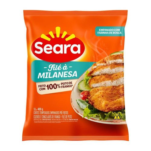 Filé de frango à milanesa crocante Seara 400g